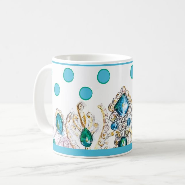 Caneca De Café Louis Crown Mug por Heather French Henry (Frente Esquerda)