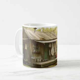 Caneca De Café Louisiana Cajun Swamp Boathouse