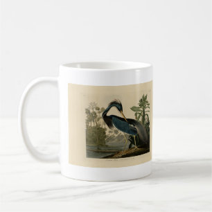 Caneca De Café Louisiana Heron - das Aves da América de Audubon