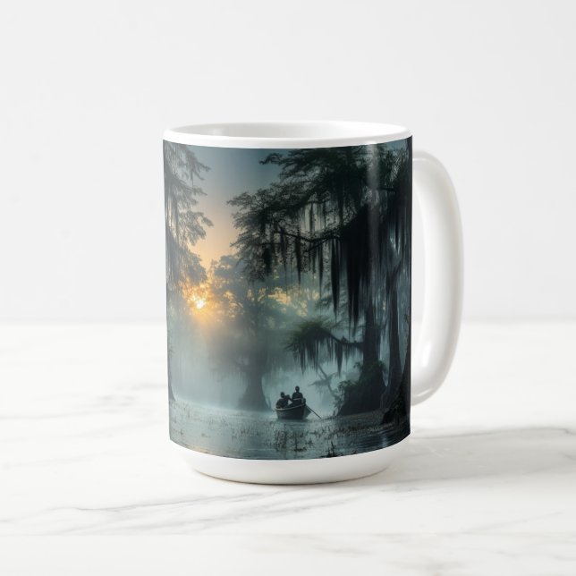 Caneca De Café Louisiana Wild - Bayou Drink Mug (Frente Esquerda)