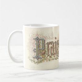 Caneca De Café "Louvado Senhor" Vintage Christian Art muda o tom