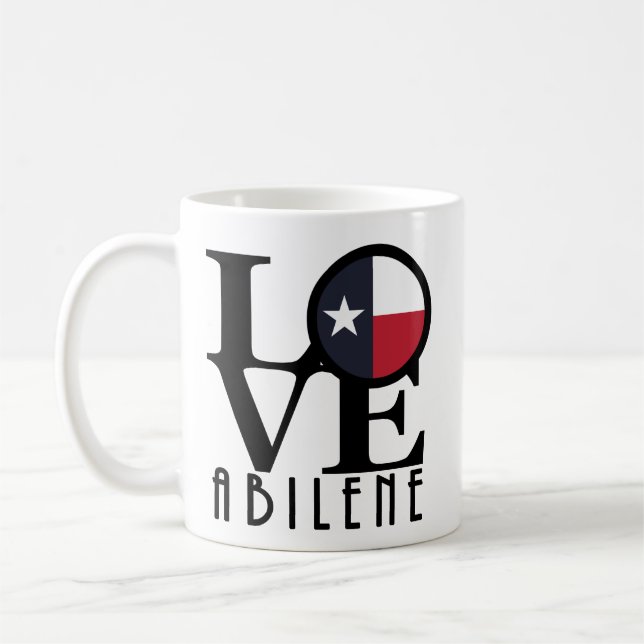 Caneca De Café LOVE Abilene, Texas11oz (Esquerda)