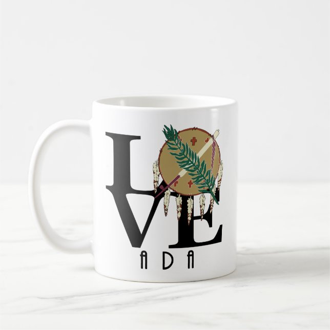 Caneca De Café LOVE Ada Oklahoma 11oz (Esquerda)