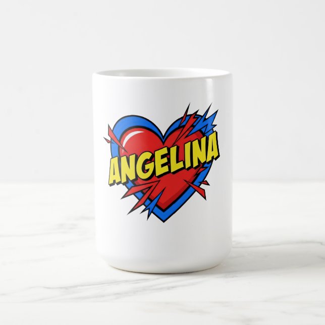 Caneca De Café Love Angelina (Centro)