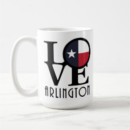 Caneca De Café LOVE Arlington 15oz