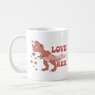 Caneca De Café Love-Asaurus Rex Funny