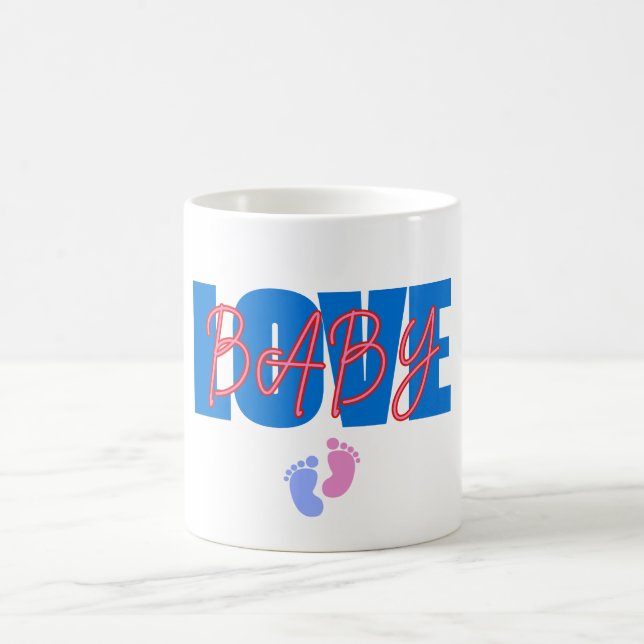 Caneca De Café Love Baby Minimal mug (Centro)