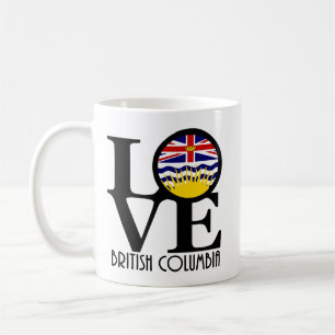 Caneca De Café LOVE British Columbia 11oz