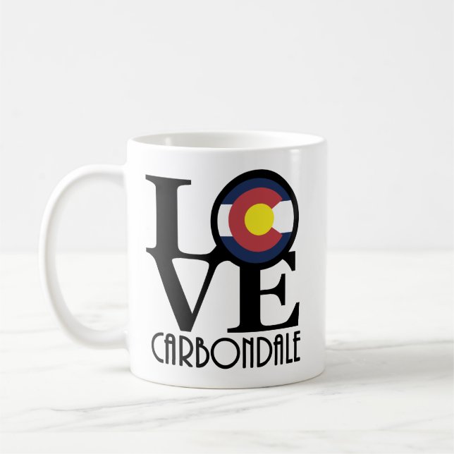 Caneca De Café LOVE Carbondale, Colorado 11oz (Esquerda)