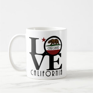 Caneca De Café LOVE Carlsbad California 11oz