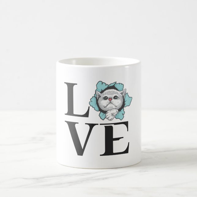 Caneca De Café Love Cats (Centro)