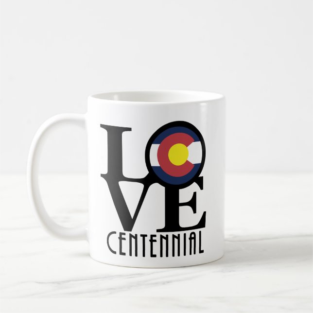 Caneca De Café LOVE Centennial Colorado 11oz (Esquerda)