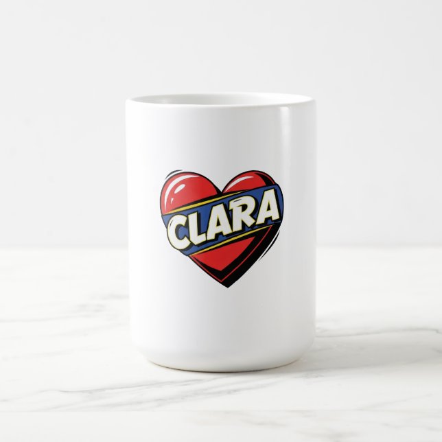Caneca De Café Love Clara (Centro)