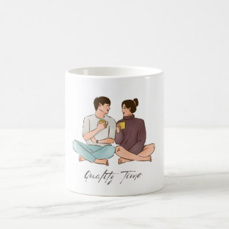 Caneca De Café Love & Coffee Couple Mug – Quality Time Illustrati