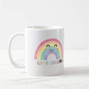Caneca De Café Love Colors namorados arco-íris designs