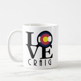 Caneca De Café LOVE Craig Colorado 11oz