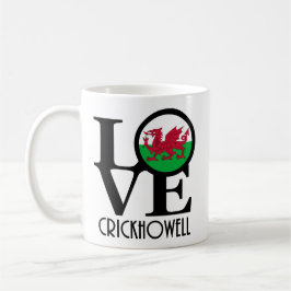 Caneca De Café LOVE Crickhowell Wales 11oz