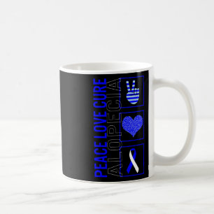 Caneca De Café Love Cure Alopecia Awaria Ribbon Warrior Support