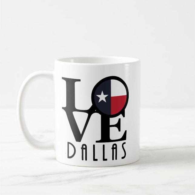 Caneca De Café LOVE Dallas 11oz (Esquerda)