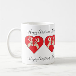 Caneca De Café Love Deers Natal