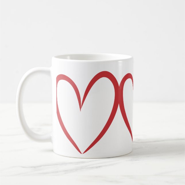 Caneca De Café Love design mug  (Esquerda)