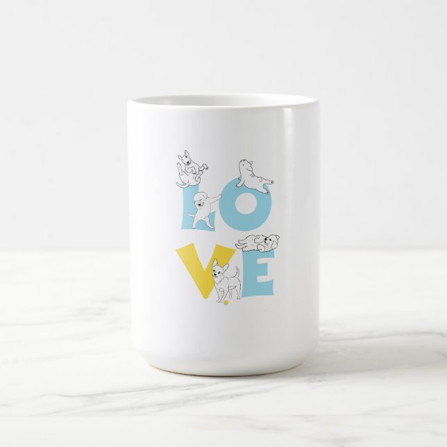 Caneca De Café love dog (Centro)