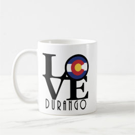 Caneca De Café LOVE Durango Colorado 11oz