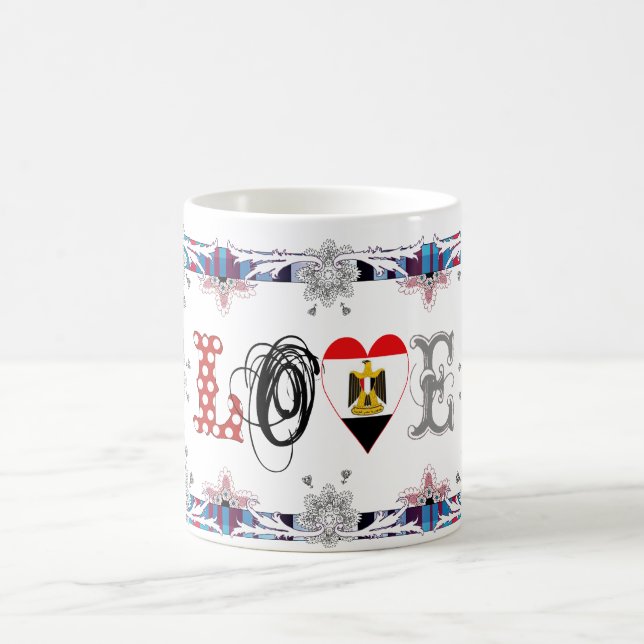 Caneca De Café Love Egypt (Centro)
