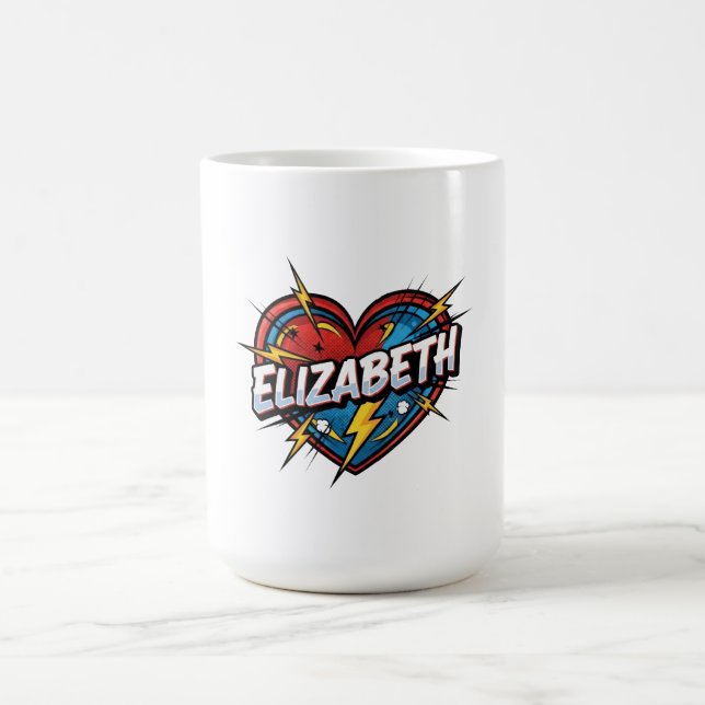 Caneca De Café Love Elizabeth (Centro)