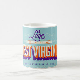 Caneca De Café LOVE from West Virginia 