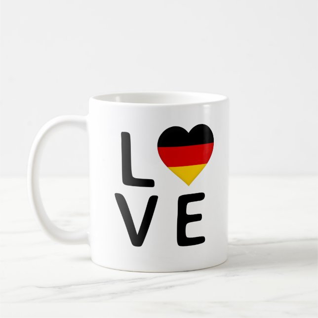 Caneca De Café Love - Germany Flag (Esquerda)