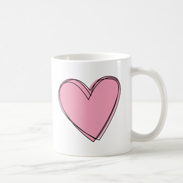 Caneca De Café Love Heart Mug (Direita)