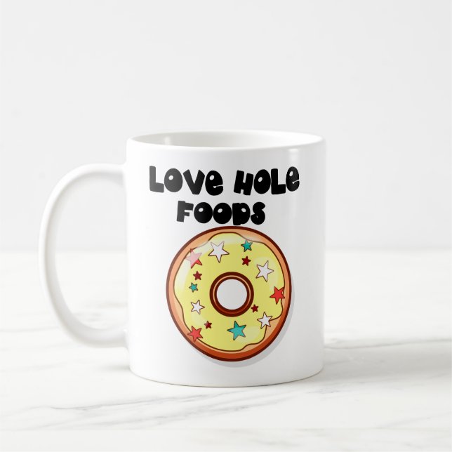 Caneca De Café Love Hole Comida (Esquerda)