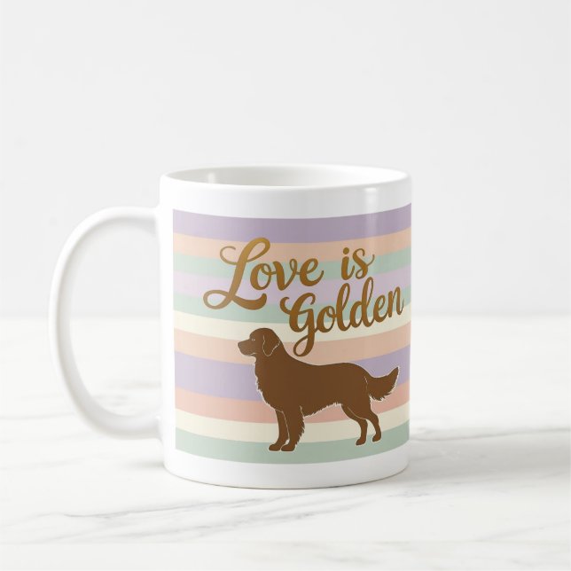 Caneca De Café Love is Golden Coffee Mug (Esquerda)