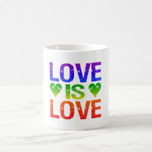 Caneca De Café Love Is Love mug - escolha estilo e cor