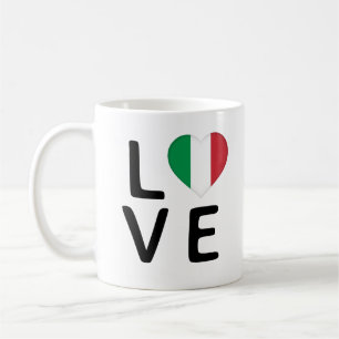 Caneca De Café Love - Italy Flag