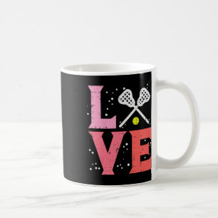 Caneca De Café Love Lacrosse Legal Jogador Lax Goalie Coach Men W