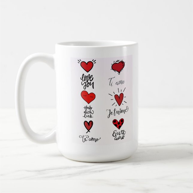 Caneca De Café Love Languages Mug (Esquerda)