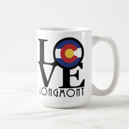 Caneca De Café LOVE Longmont 15oz