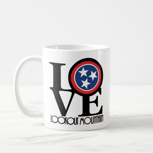 Caneca De Café LOVE Lookout Mountain 11oz (Esquerda)