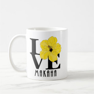 Caneca De Café LOVE Makaha Hawaii