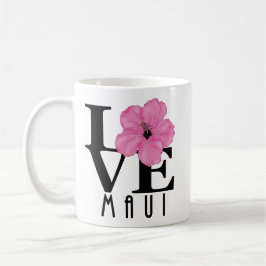 Caneca De Café LOVE Maui Rosa 11oz