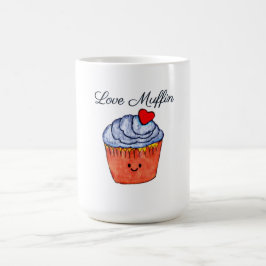Caneca De Café Love Muffin Blue