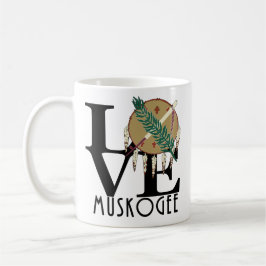 Caneca De Café LOVE Muskogee OK 11oz