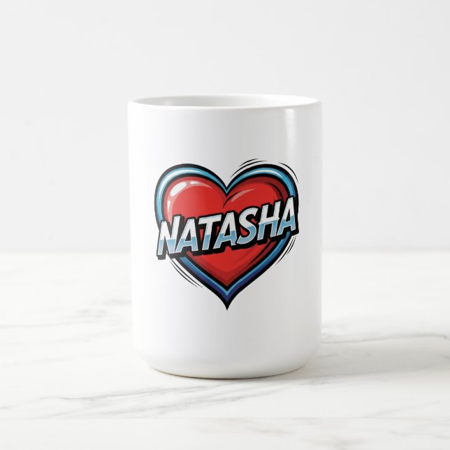 Caneca De Café Love Natasha (Centro)
