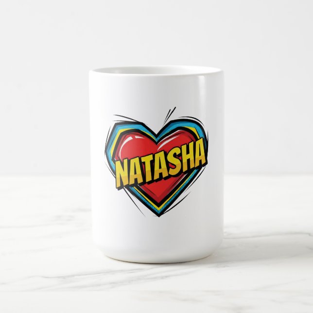 Caneca De Café Love Natasha (Centro)