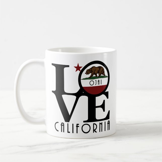Caneca De Café LOVE Ojai California 11oz (Esquerda)