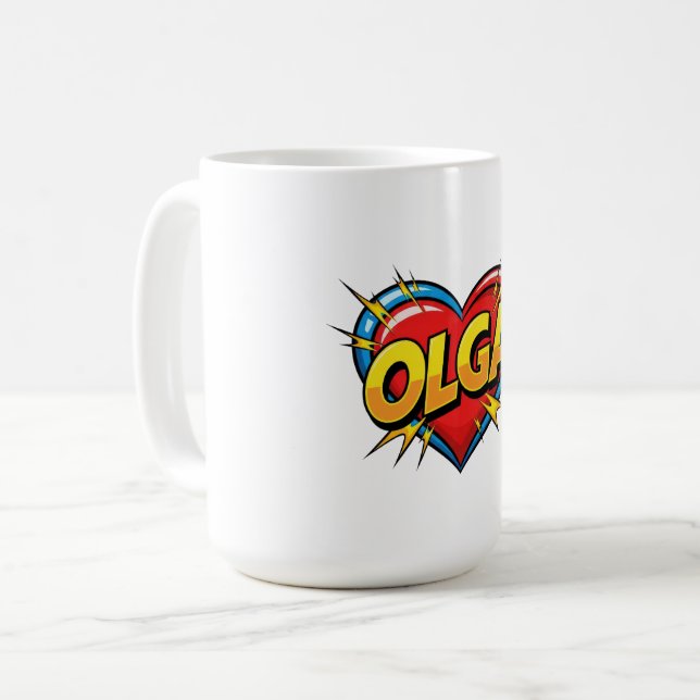 Caneca De Café Love Olga (Frente Esquerda)