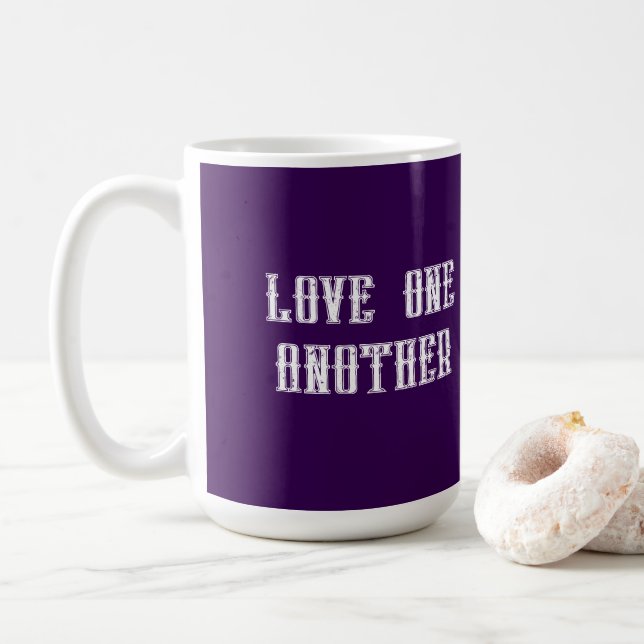 Caneca De Café Love one another  coffee mug (Com Donut)