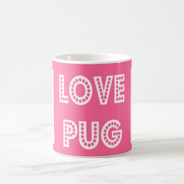 Caneca De Café Love Pug Puppy Coffee Mug (Centro)